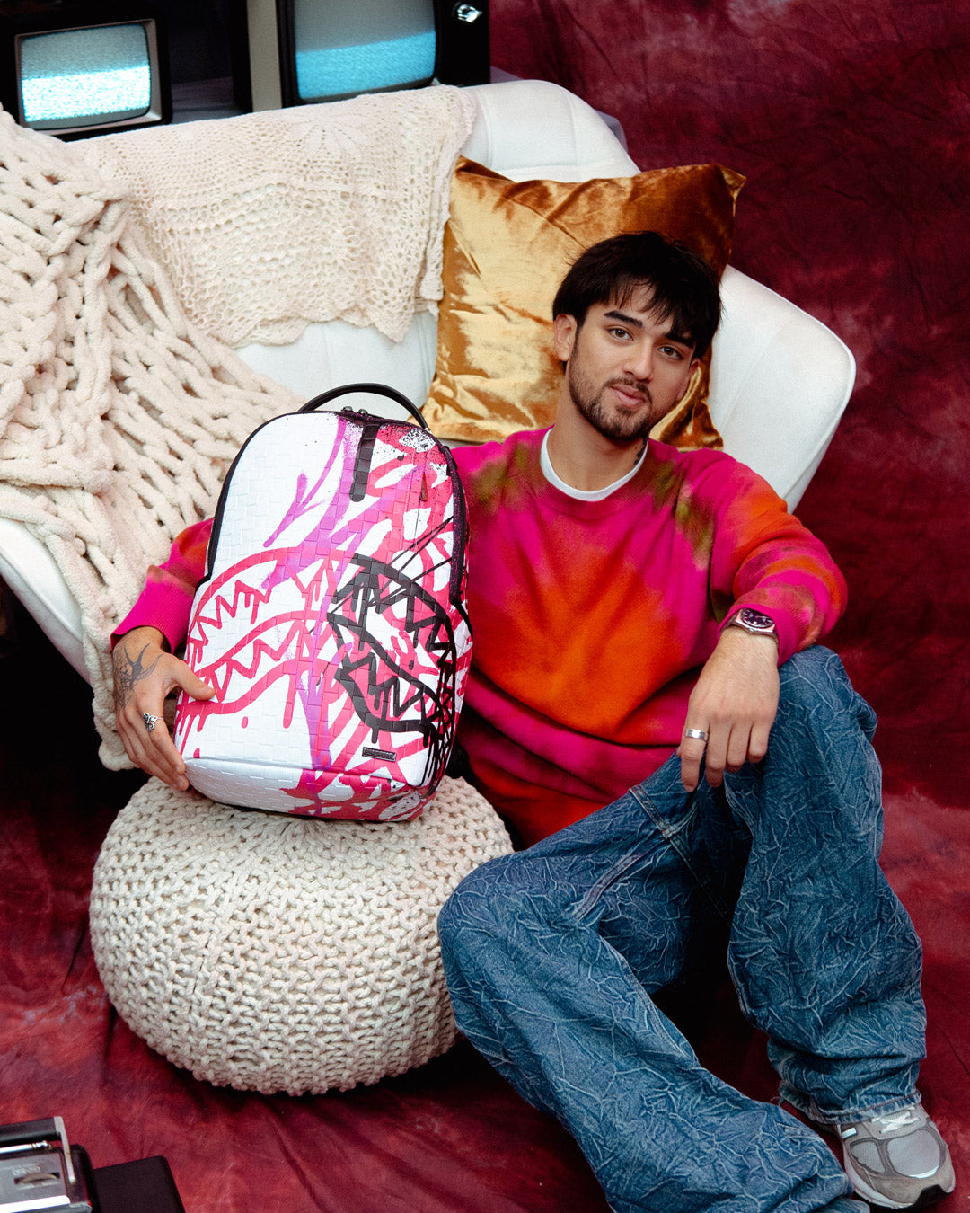 Sprayground Crash Graff Turbo Backpack Bag - Shopsportive