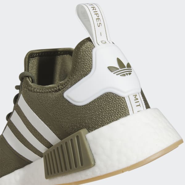 Adidas Men's NMD R1 Shoes - Olive Strata / Cloud White / Gum