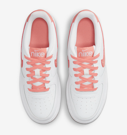 Nike Kids' Air Force 1 LV8 Shoes - White / Light Madder Root / Aura - Shopsportive