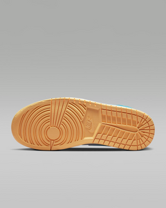 Nike Men's Air Jordan 1 Mid Shoes - Aquatone / White / Celestial Gold Sportive