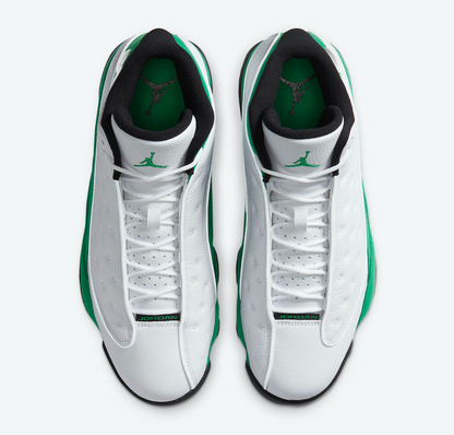 Nike Men's Air Jordan 13 Retro Lucky Shoes - White / Lucky Green / Black - Shopsportive