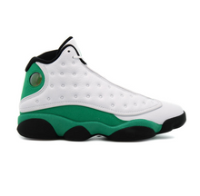 Load image into Gallery viewer, Nike Men&#39;s Air Jordan 13 Retro Lucky Shoes - White / Lucky Green / Black Sportive
