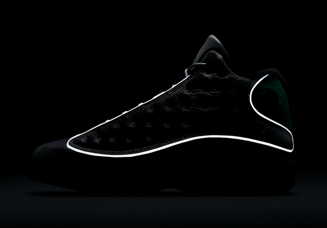 Nike Men s Air Jordan 13 Retro Lucky Shoes White Lucky Green Bla