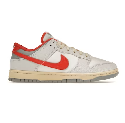 Nike Men's Dunk Low Shoes - Sail / Photon Dust / Light Smoke Grey / Picante Red Sportive