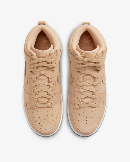 Nike Women's Dunk High Premium Shoes - Vachetta Tan / White - Shopsportive