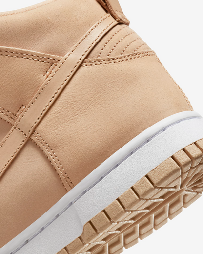 Nike Women's Dunk High Premium Shoes - Vachetta Tan / White - Shopsportive