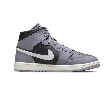 Nike Women's Jordan 1 Mid Shoes - Cement Grey / Sail - Shopsportive