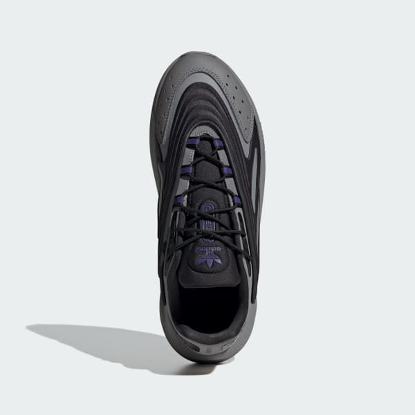 Adidas Men's Ozelia Shoes - Core Black / Matte Silver / Collegiate Purple