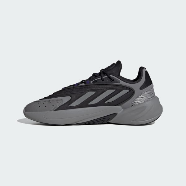 Adidas Men's Ozelia Shoes - Core Black / Matte Silver / Collegiate Purple