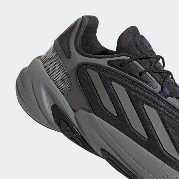 Adidas Men's Ozelia Shoes - Core Black / Matte Silver / Collegiate Purple