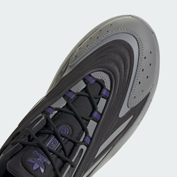 Adidas Men's Ozelia Shoes - Core Black / Matte Silver / Collegiate Purple