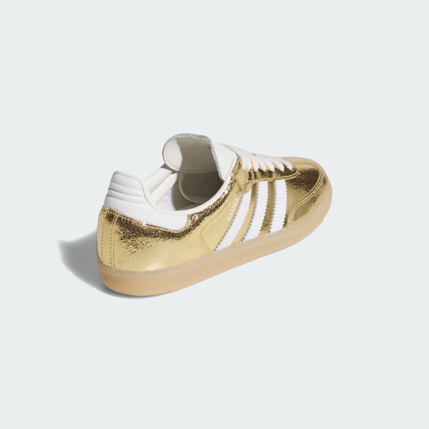 Adidas Women's Samba Og Shoes - Gold Metallic / Cloud White / Core White - Shopsportive