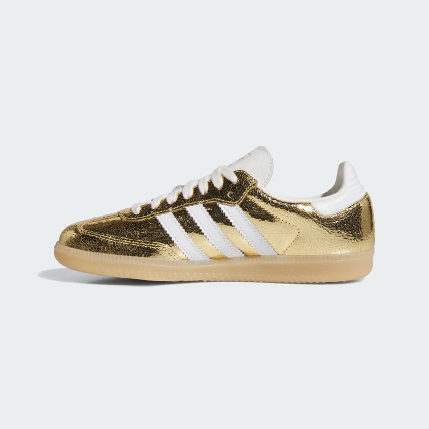 Adidas Women's Samba Og Shoes - Gold Metallic / Cloud White / Core White - Shopsportive