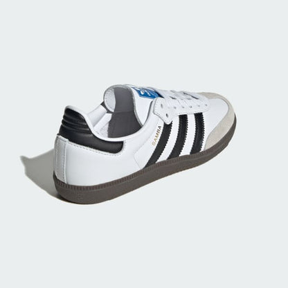 Adidas Kids' Samba OG Shoes - Cloud White / Core Black / Gum - Shopsportive