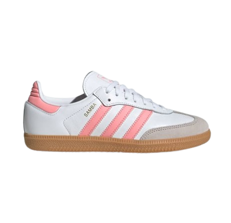 Adidas Kids' Samba Og Shoes - White / Coral Pink