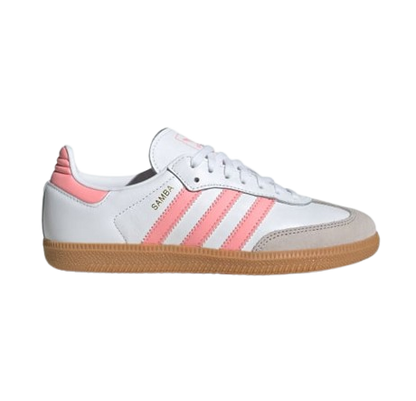Adidas Kids' Samba Og Shoes - White / Coral Pink - Shopsportive