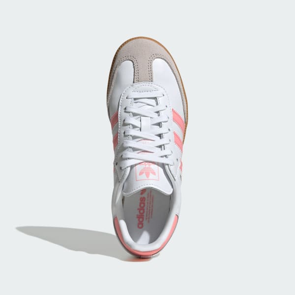 Adidas Kids' Samba Og Shoes - White / Coral Pink