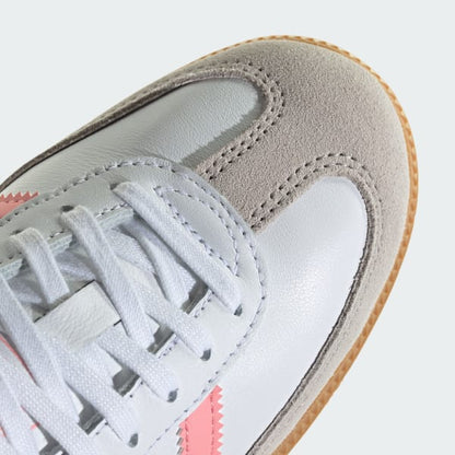 Adidas Kids' Samba Og Shoes - White / Coral Pink - Shopsportive