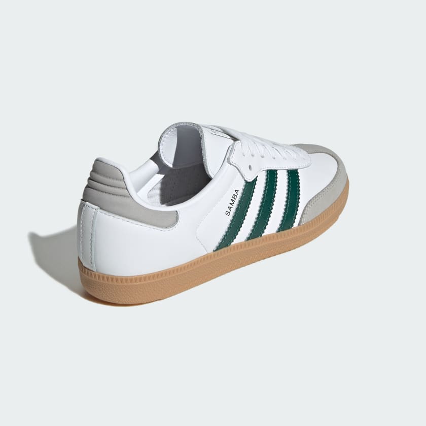 Adidas Women's Samba Og Shoes - Cloud White / Collegiate Green / Grey Two - Shopsportive