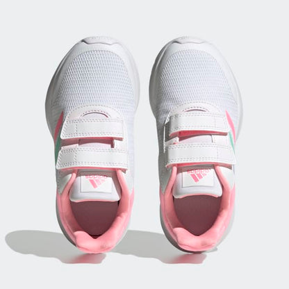 Adidas Kids' Tensaur Run Shoes - Cloud White / Blue Dawn / Beam Pink - Shopsportive