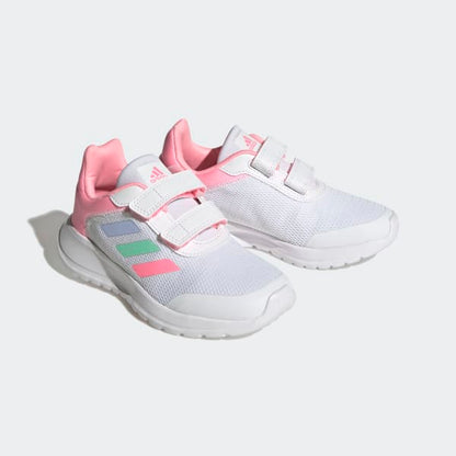 Adidas Kids' Tensaur Run Shoes - Cloud White / Blue Dawn / Beam Pink - Shopsportive