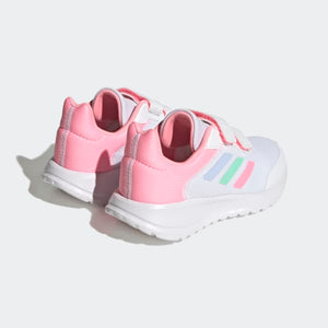 Adidas Kid's Tensaur Run Shoes - Cloud White / Blue Dawn / Beam Pink