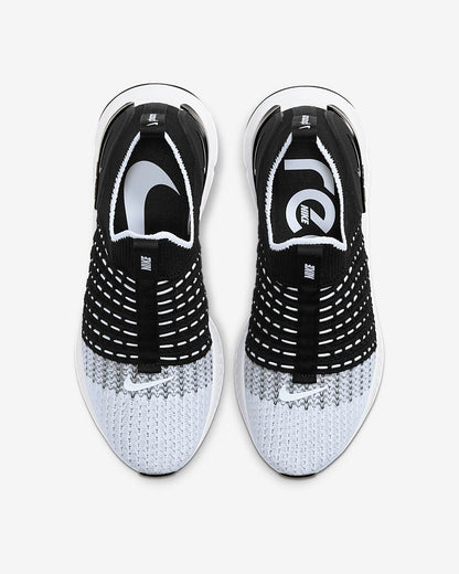 Nike Women's React Phantom Run Flyknit 2 Shoes - Black / White - Shopsportive