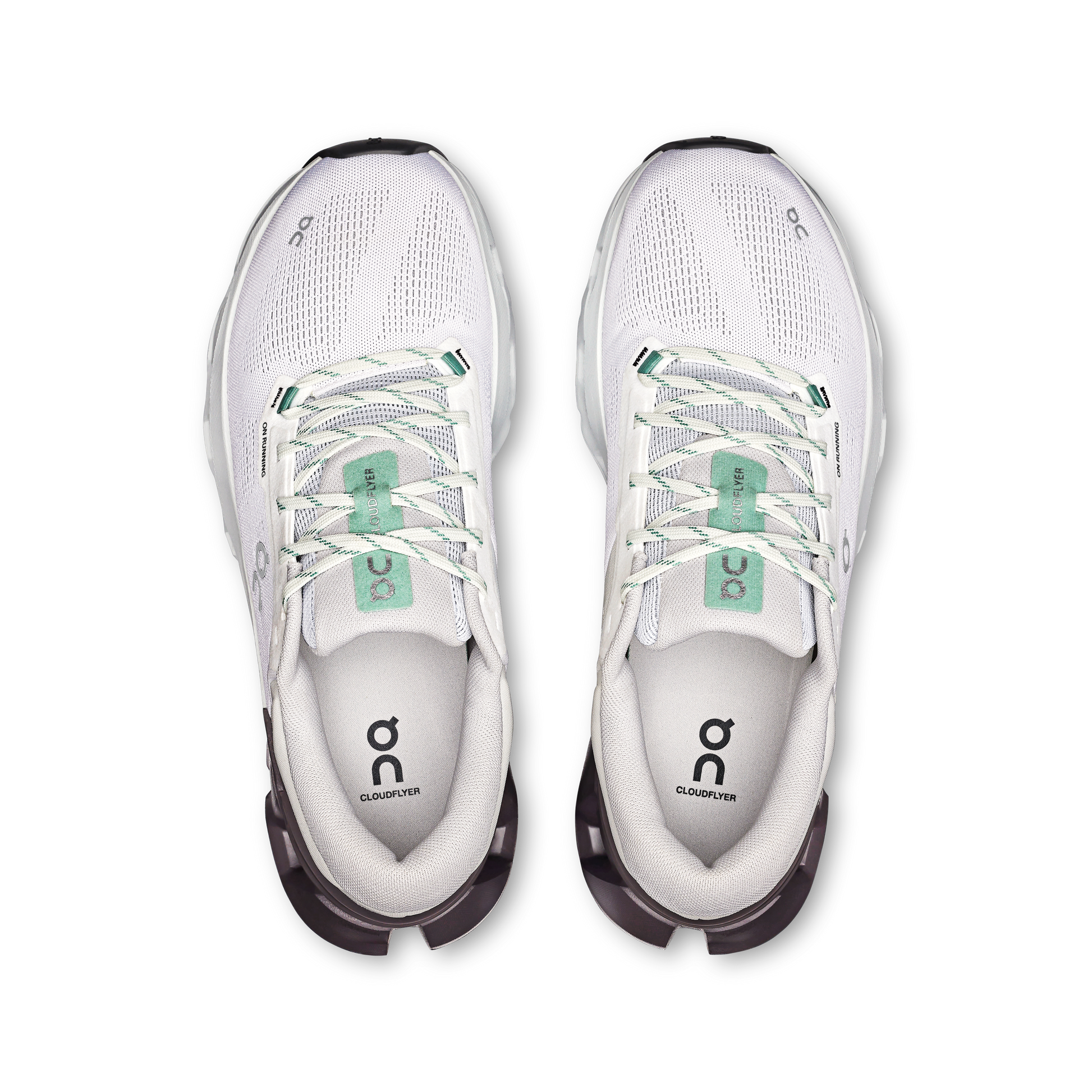 On Running Men's Cloudflyer 5 Shoes - White / Pebble - Shopsportive