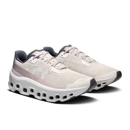 On Running Women's Cloudmonster Void Shoes - Ivory / Wolf - Shopsportive