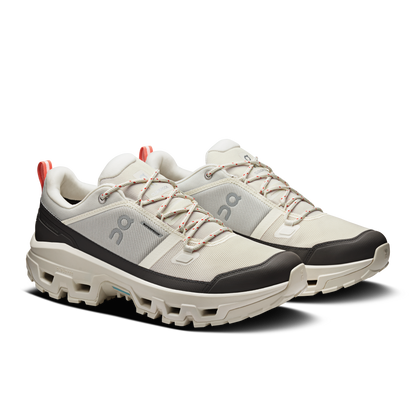 On Running Men's Cloudrock Low Waterproof Shoes - Ivory / Ivory - Shopsportive