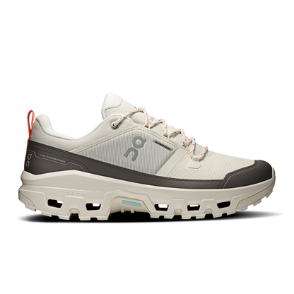 On Running Men's Cloudrock Low Waterproof Shoes - Ivory / Ivory - Shopsportive
