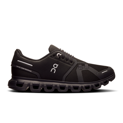 On Running Women's Cloud 6 Wide Shoes - Black / Black - Shopsportive