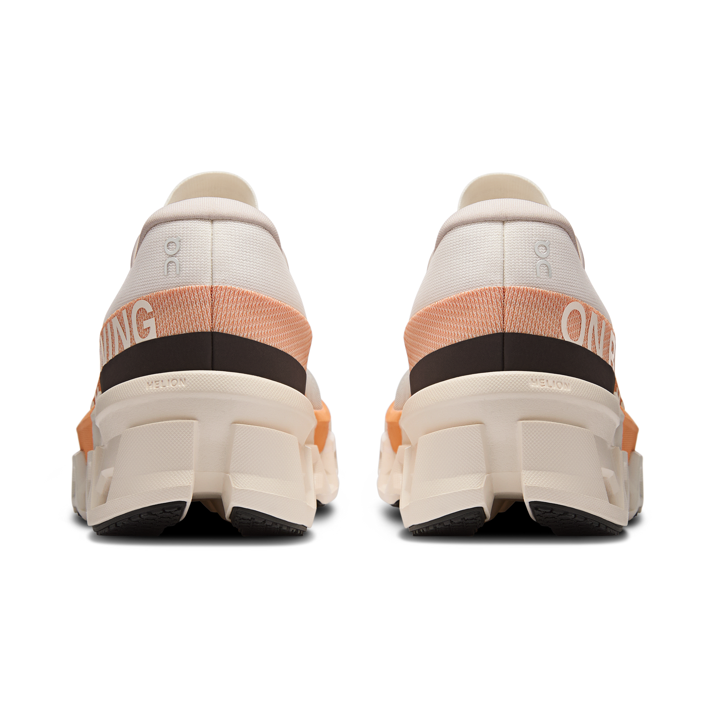 On Running Women's Cloudmonster 2 Shoes - Ivory / Tangerine - Shopsportive