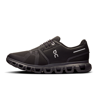 On Running Women's Cloud 6 Wide Shoes - Black / Black - Shopsportive