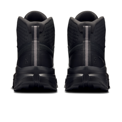 On Running Women's Cloudrock Mid Waterproof Shoes - Black / Black - Shopsportive