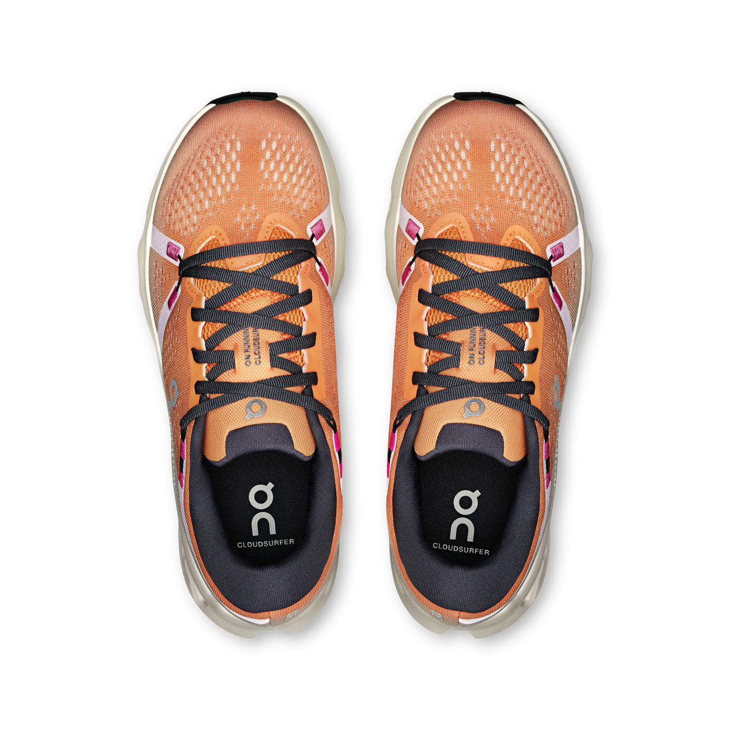 On Running Women's Cloudsurfer 2 Shoes - Tangerine / Ivory