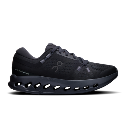 On Running Women's Cloudsurfer 2 Wide Shoes - Black / Black - Shopsportive