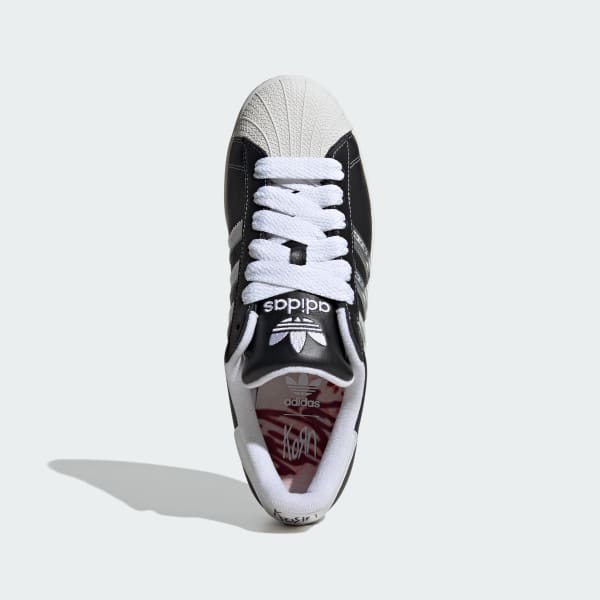 Adidas Men's Superstar Korn Shoes - Core Black / Translucid / Better Scarlet