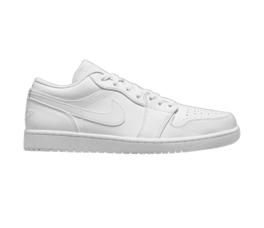 Nike Men's Air Jordan 1 Low Shoes - White / White / White