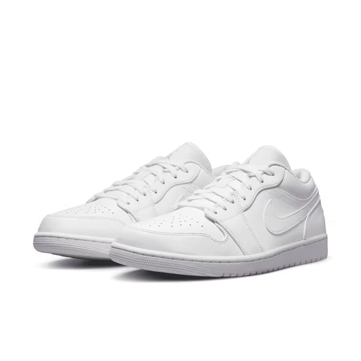 Nike Men's Air Jordan 1 Low Shoes - White / White / White