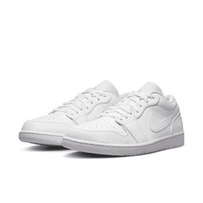 Nike Men's Air Jordan 1 Low Shoes - White / White / White