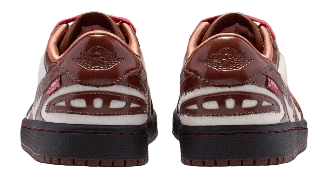 Nike Women's Air Jordan 1 Low Method Of Make V3 Year Of The Horse Shoes - Light Chocolate / Black / Dusty Peach / Sail / Team Crimson - Shopsportive