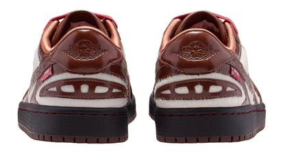 Nike Women's Air Jordan 1 Low Method Of Make V3 Year Of The Horse Shoes - Light Chocolate / Black / Dusty Peach / Sail / Team Crimson - Shopsportive