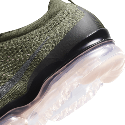 Nike Men's Air Vapormax 2023 Flyknit Shoes - Medium Olive / Pink Oxford / Black