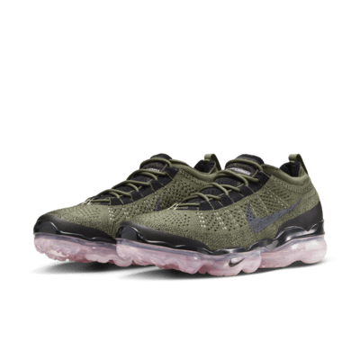 Nike Men's Air Vapormax 2023 Flyknit Shoes - Medium Olive / Pink Oxford / Black