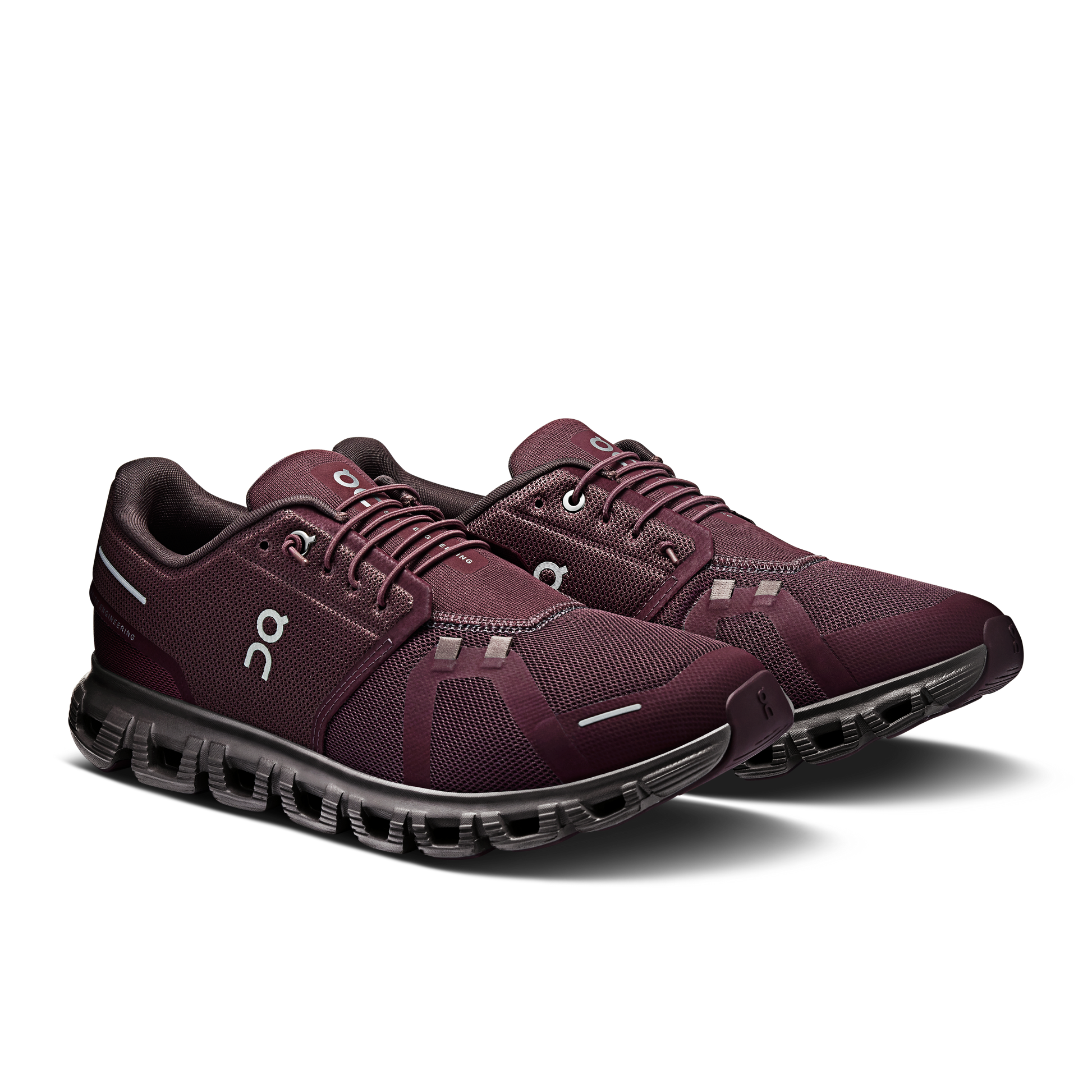 On Running Men's Cloud 6 Shoes - Mulberry / Pebble - Shopsportive