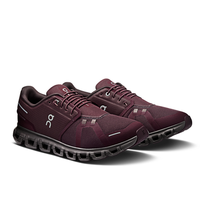 On Running Men's Cloud 6 Shoes - Mulberry / Pebble - Shopsportive