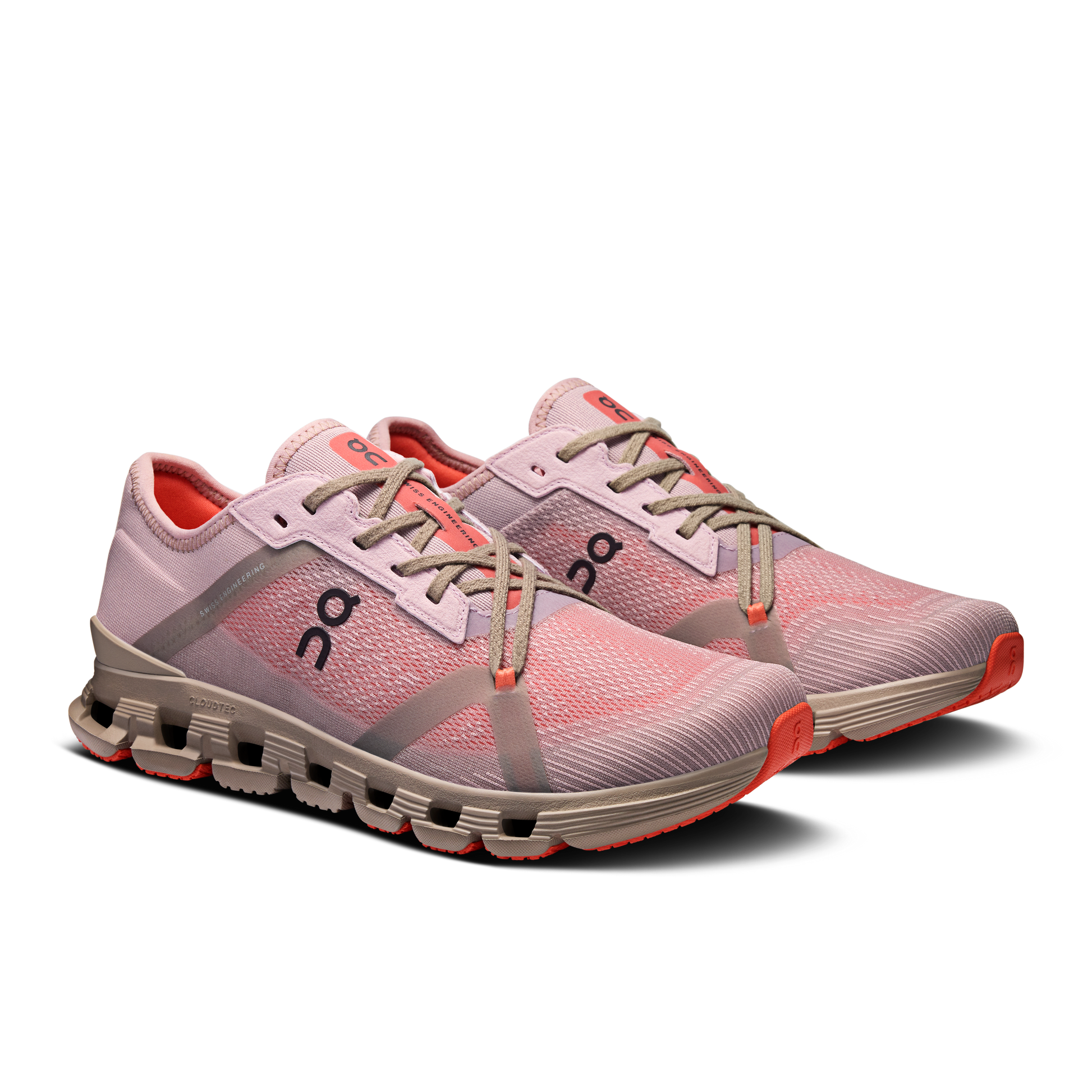 On Running Women's Cloud X 4 Ad Shoes - Mauve / Salmon - Shopsportive