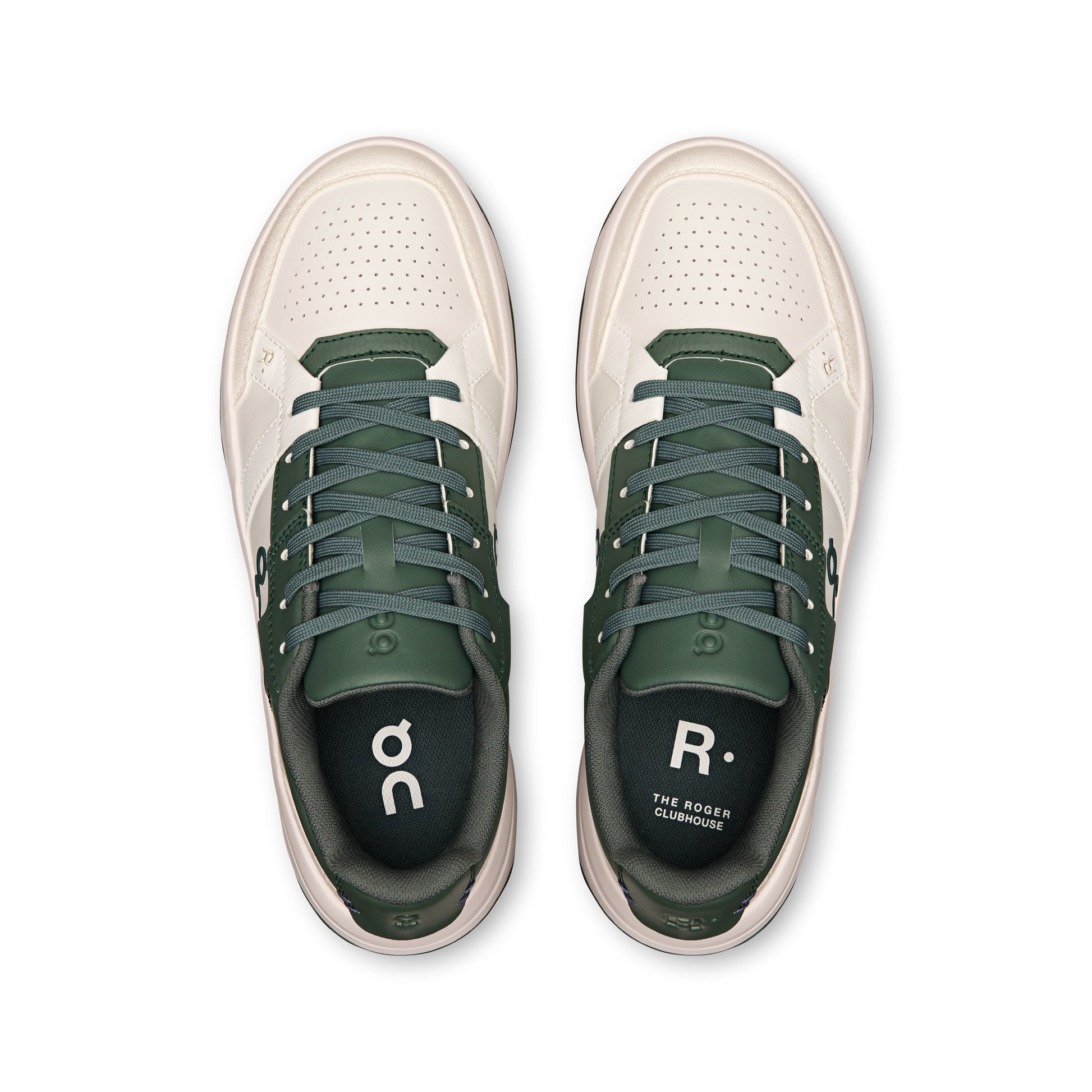On Running Women's The Roger Clubhouse Shoes - White / Olive - Shopsportive