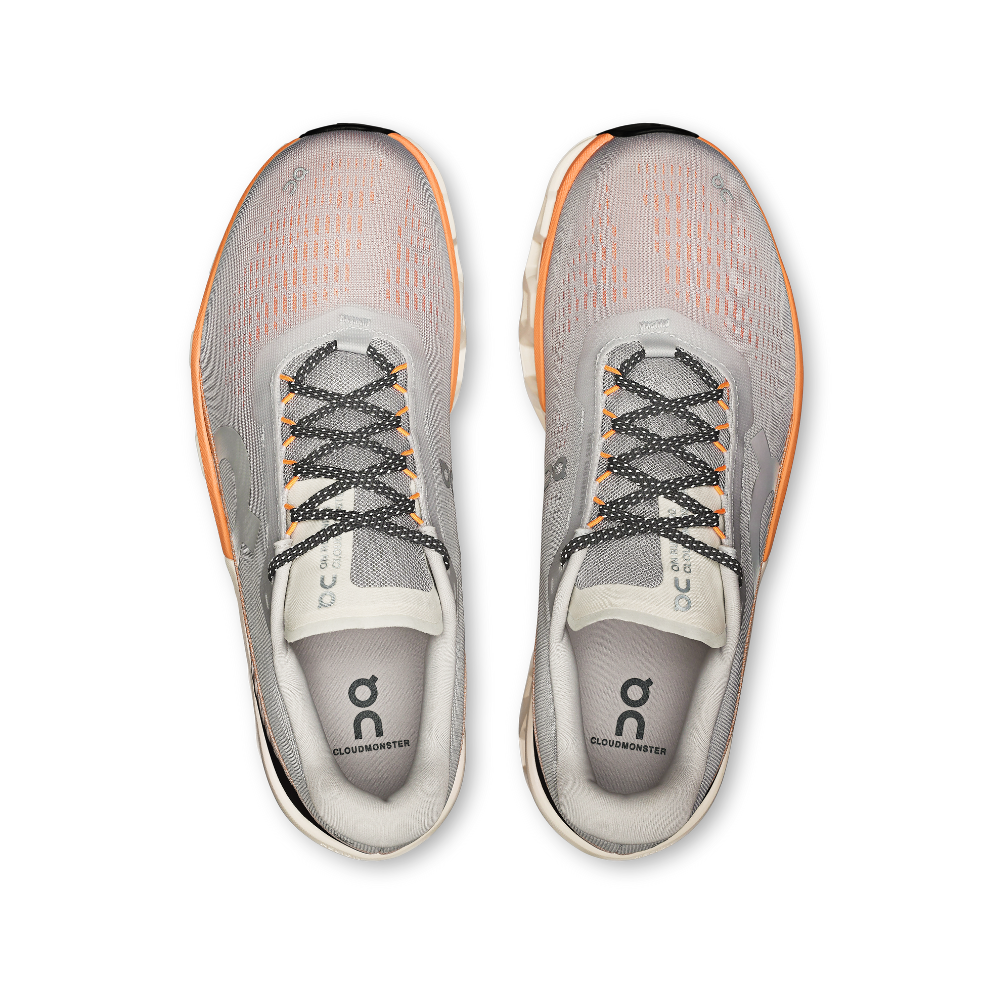 On Running Men's Cloudmonster 2 Shoes - Glacier / Tangerine - Shopsportive